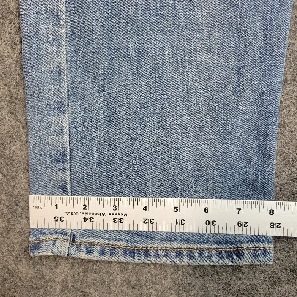 Levis 505Jeans Mens 36x30 Blue Denim Stretch Red Tab Straight Leg Streetwear